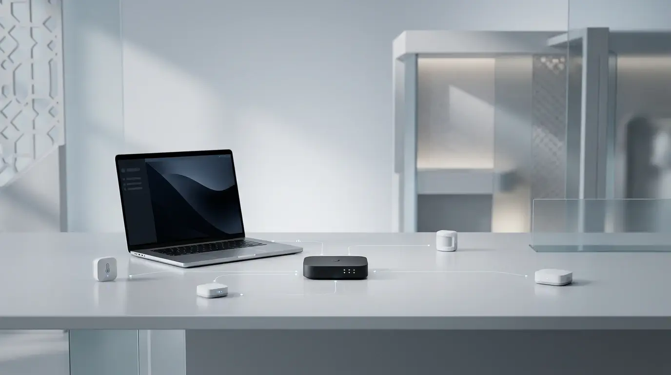 IoT smart buildings in Saudi Arabia with connected workspace automation, smart HVAC, and intelligent lighting systems